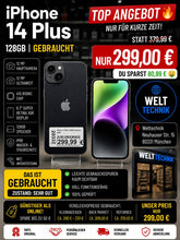 Apple iPhone 14 Plus 128GB Schwarz