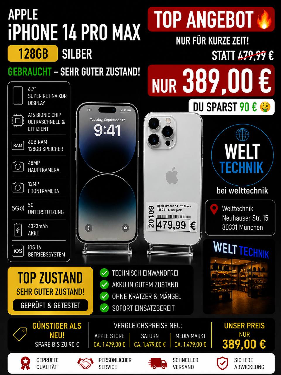 iPhone 14 Pro Max 128GB