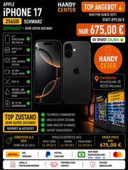 Apple iPhone 17 256GB Schwarz