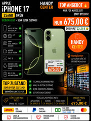 Apple iPhone 17 256GB Grün