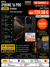 Apple iPhone 16 Pro 256GB Schwarz
