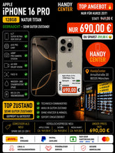 Apple iPhone 16 Pro 128GB Natural Titanium