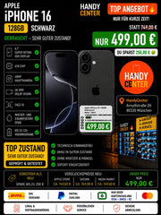Apple iPhone 16 128GB Schwarz