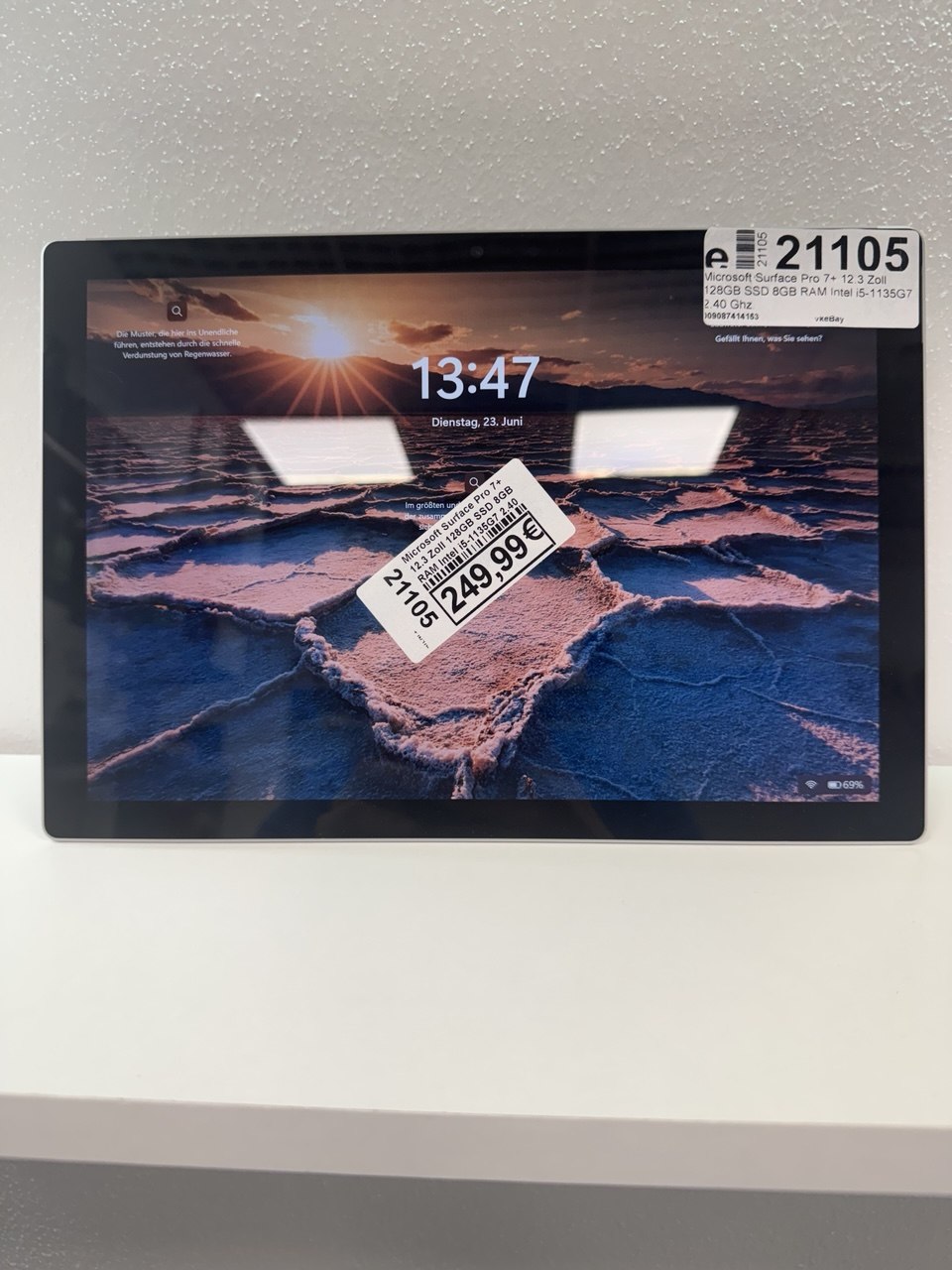 Microsoft Surface Pro 7, 12,3 Zoll, Intel i5-1135G7