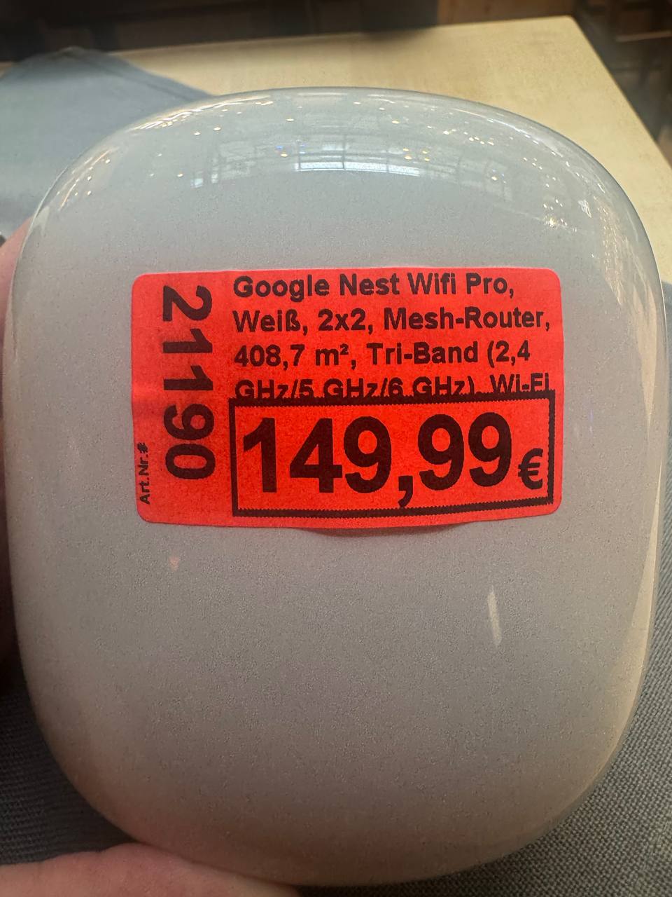 Google Nest Wifi Pro 2x2 Mesh-Router