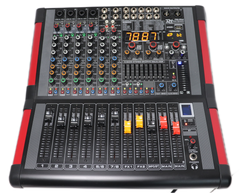 Power Dynamics PDM-S804A Leistungsfähiges 8-Kanal-Mischpult mit integriertem 2 x 350 W RMS Verstärker