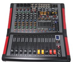 Power Dynamics PDM-S804A Leistungsfähiges 8-Kanal-Mischpult mit integriertem 2 x 350 W RMS Verstärker