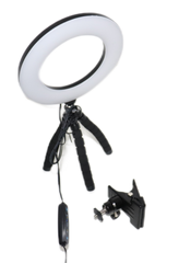 Ringlicht LED Ringlight 6" mit Stativ-Ständer für Fotografie Live-Stream