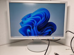NEC MultiSync EA244WMi 61 cm (24,1 Zoll) LED LCD Monitor 1920x1200 weiß HDMI DisplayPort DVI VGA USB Lautsprecher