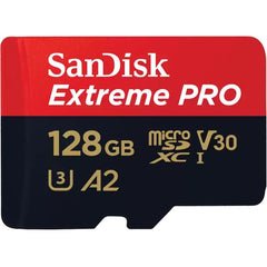 SANDISK Extreme Pro 128 GB microSDXC Speicherkarte (200 MB/s,A2,Class10,U3,V30)