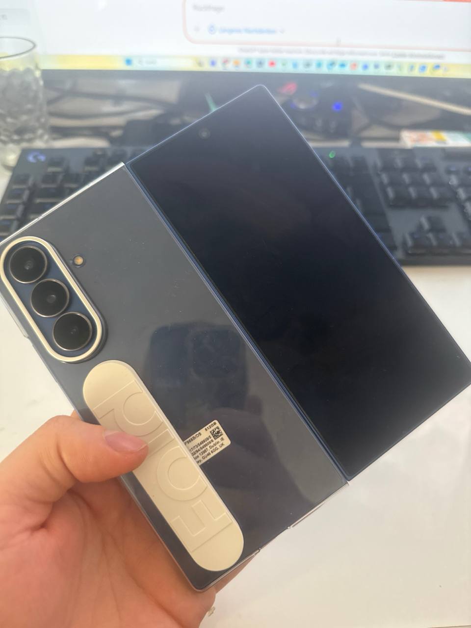 Samsungk fold 7 512 GB in blauu