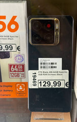ZTE Blade A56 Smartphone 4G, 64 GB ROM (schwarz/Black) | Heute angekauft 09.04. 01:43 | Preis? 📞 0175 90 777 77