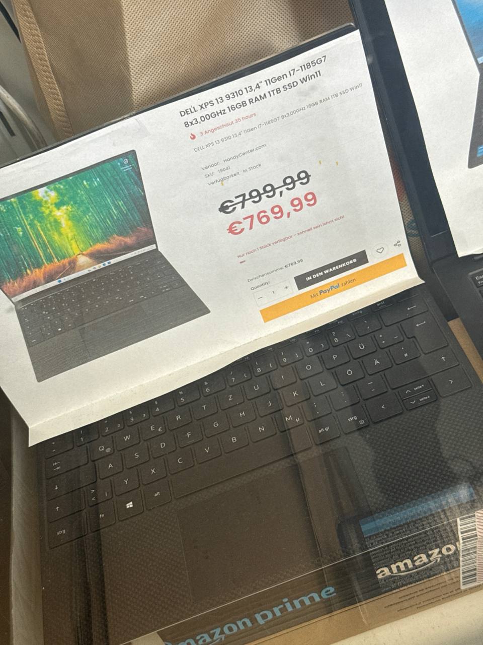 Dell XPS 13 9310 13,4" FHD i7-1185G7 16GB RAM 1TB SSD | Heute angekauft 09.04. 11:10 | Preis? 📞 0175 90 777 77