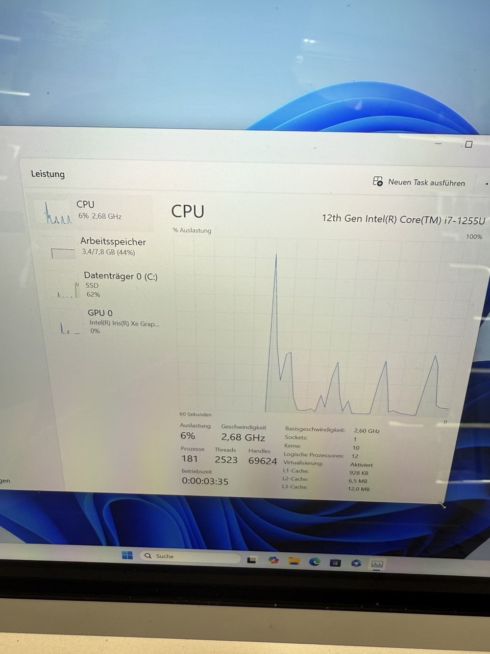 Laptop mit Intel Core i7-1255U Prozessor | Heute angekauft 09.04. 17:17 | Preis? 📞 0175 90 777 77