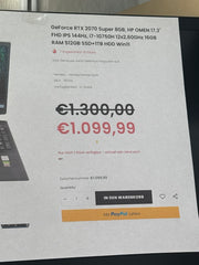 HP OMEN 17.3" Gaming Laptop RTX 2070 Super | Heute angekauft 10.04. 23:19 | Preis? 📞 0175 90 777 77