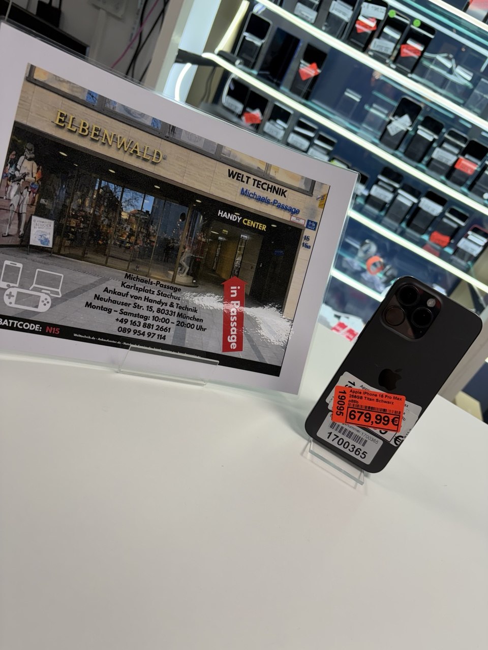 Apple iPhone 16 Pro Max, 256GB, Schwarz