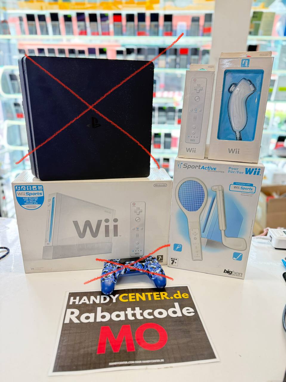 Nintendo Wii Konsole + 1 Controller & Nunchucks + Wii Sports + Wii Sports Resort + | Heute angekauft 28.04. 08:43 | Prei