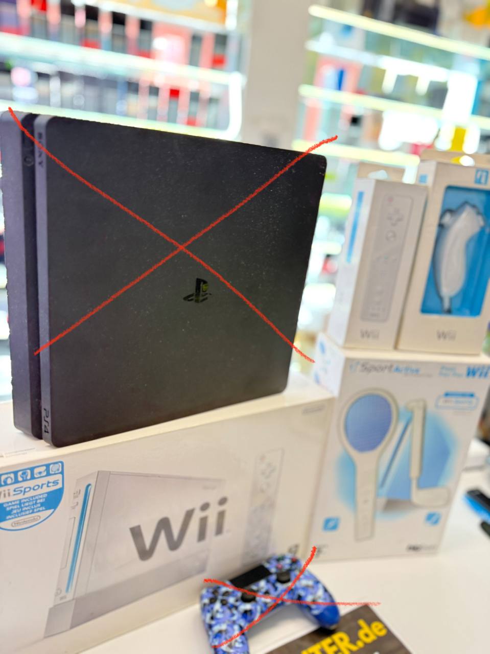 Nintendo Wii Konsole + 1 Controller & Nunchucks + Wii Sports + Wii Sports Resort + | Heute angekauft 28.04. 08:43 | Prei