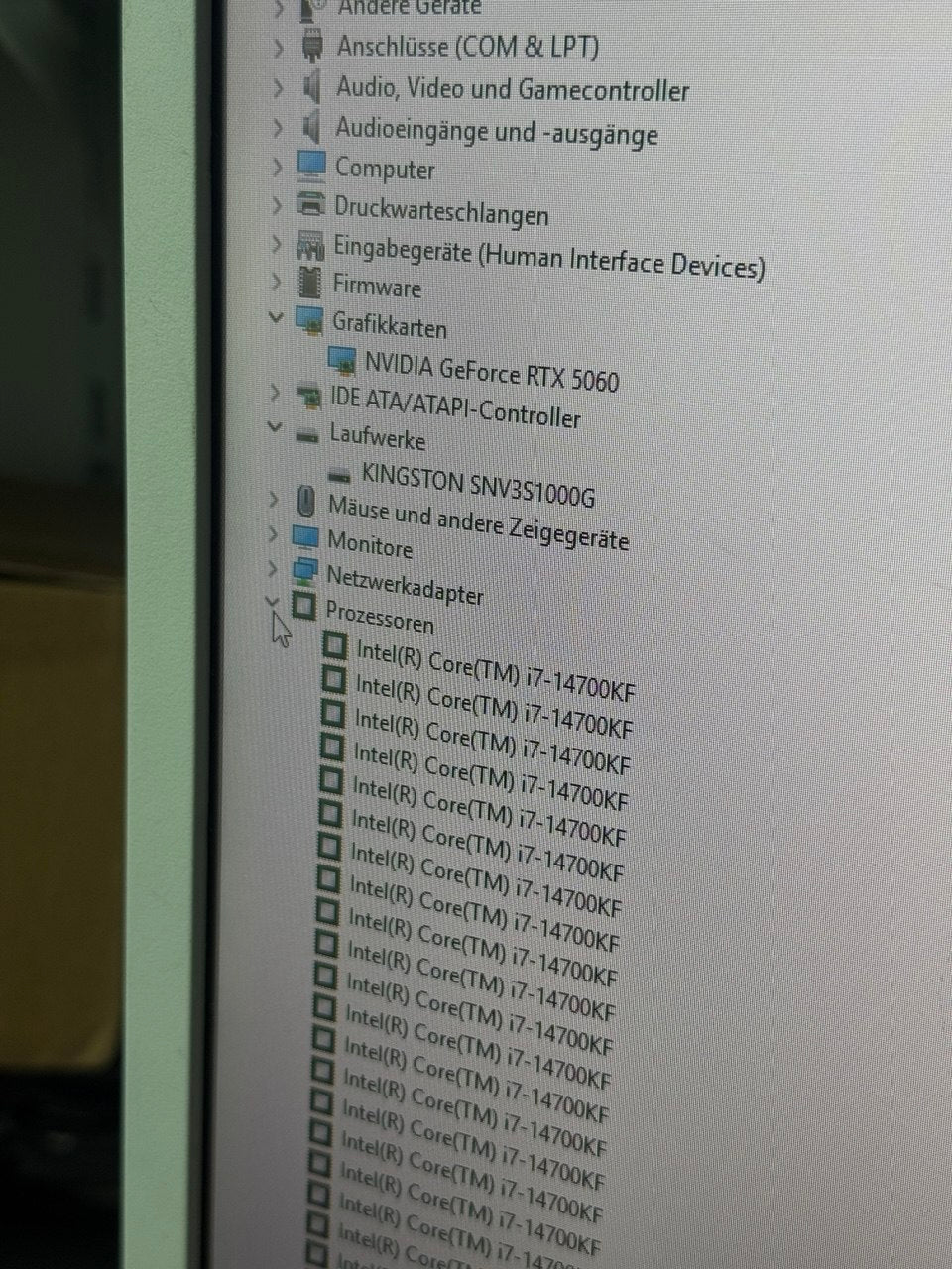 Gaming PC Intel Core i7- RTX 5060 32GB RAM