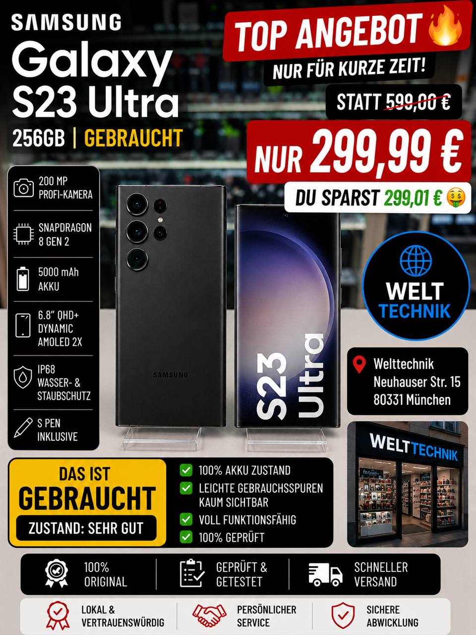 Samsung Galaxy S23 Ultra 256GB