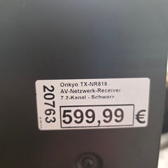 Onkyo TX-NR818 AV-Receiver 7.2-Kanal Schwarz