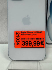 Apple iPhone 15 128GB Blau