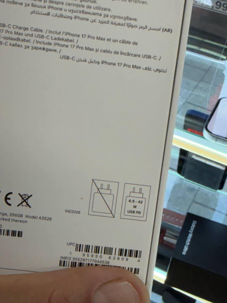 Apple iPhone 17 Pro Max USB-C Ladekabel