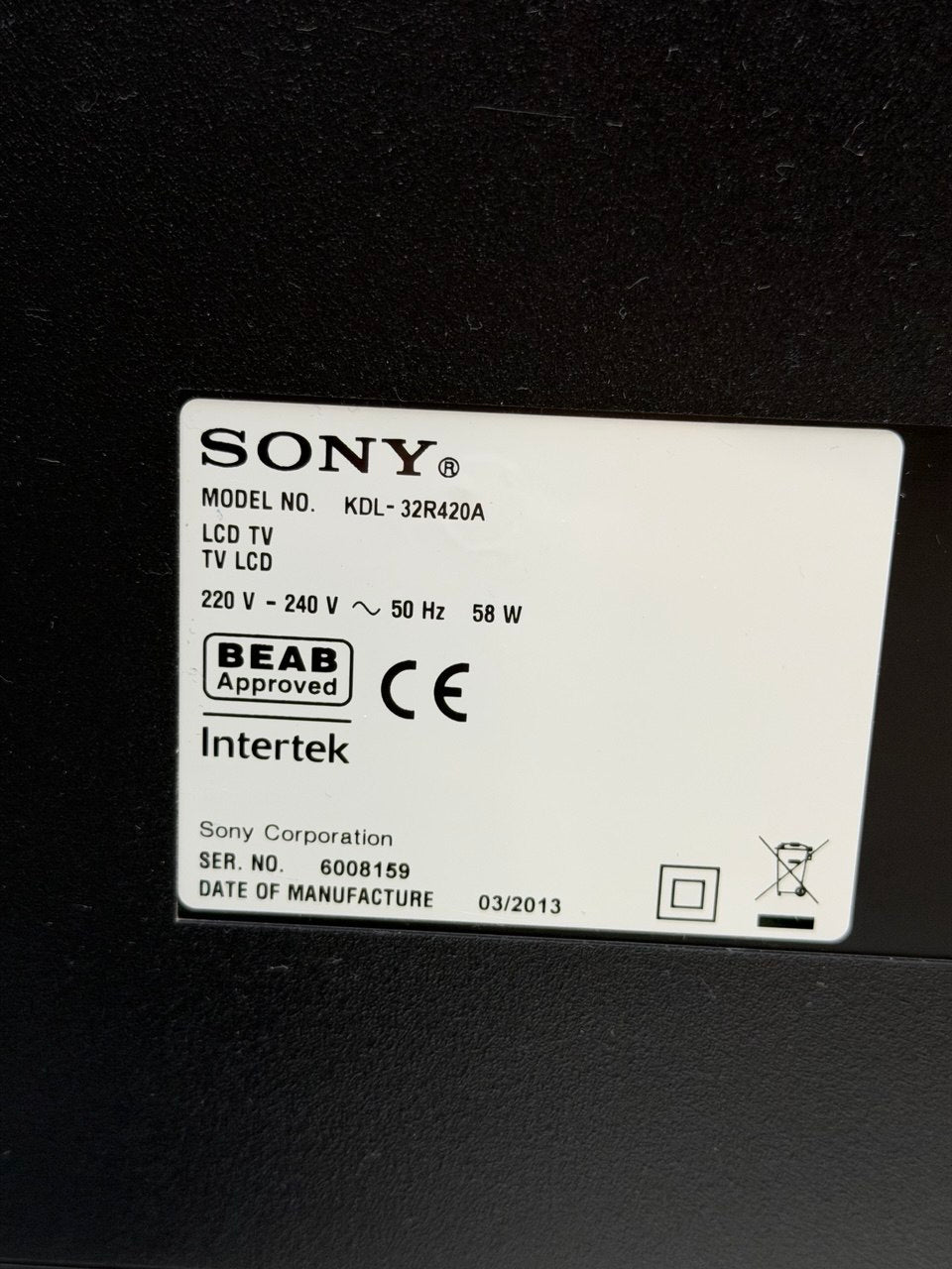 Sony Bravia LED-Fernseher 40-42 Zoll