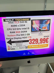Apple iMac 21,5 Zoll 4K mit Radeon Pro 555