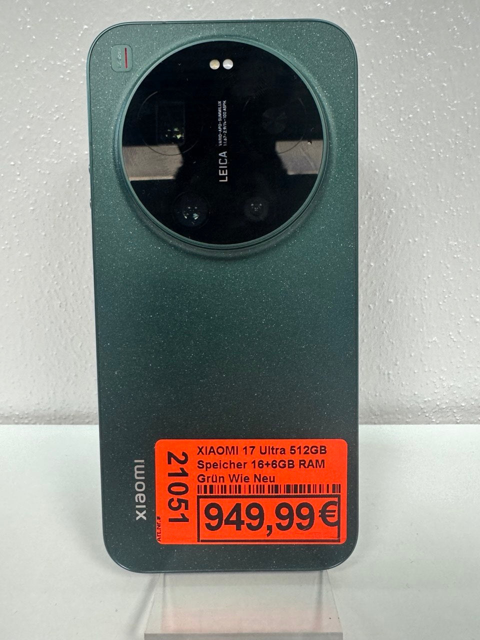 Xiaomi 17 Ultra 512GB, 16GB RAM, Grün