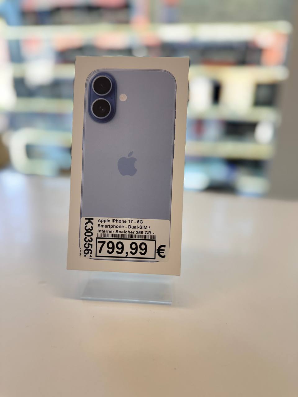 Apple iPhone 17- 5G Smartphone, 256GB, Mist Blue