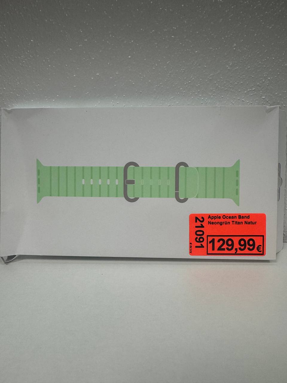 Apple Ocean Band Neongrün Titan mit magnetischen Verschlüssen