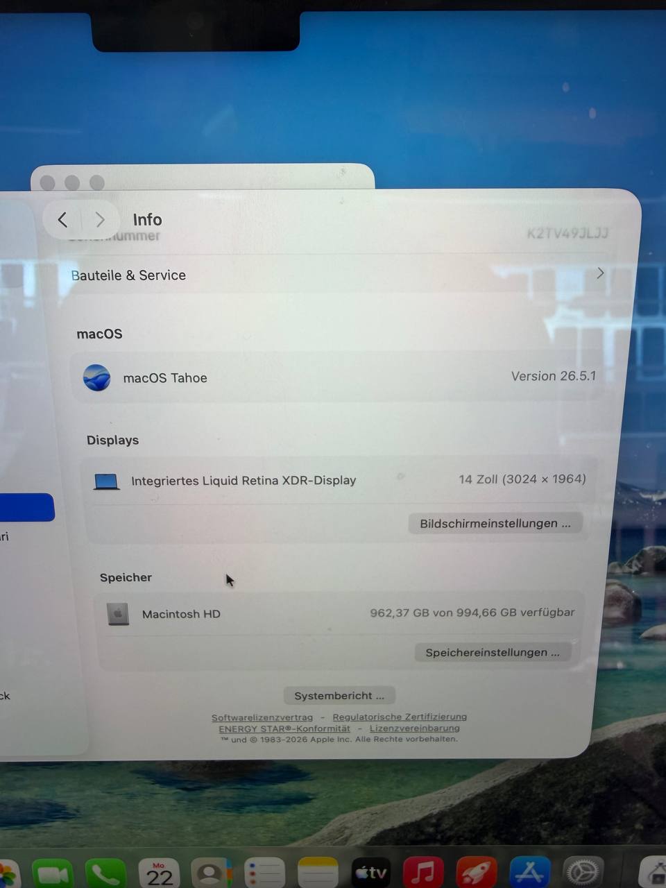 Apple MacBook Pro 14" M3 Pro, 36 GB RAM, Nov. 2023