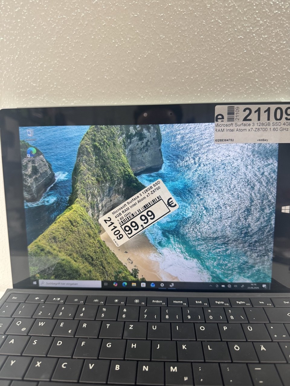 Microsoft Surface 3 Tablet- 128GB SSD, 4GB RAM
