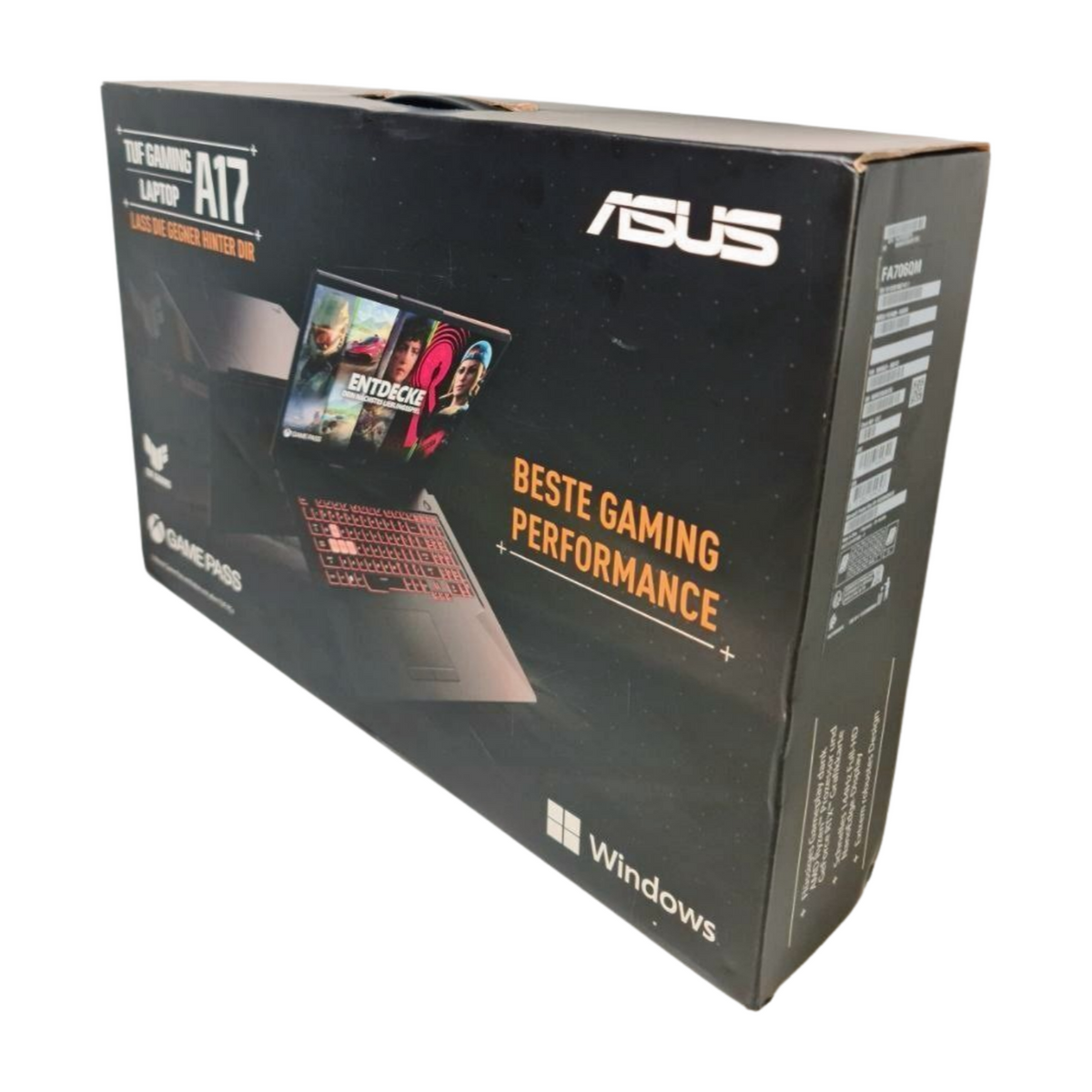 ASUS TUF Gaming A17 AMD Ryzen 7 16x3,2 GHz NVIDIA GeForce RTX 3060 6GB  16 GB Ram 1TB SSD Win11