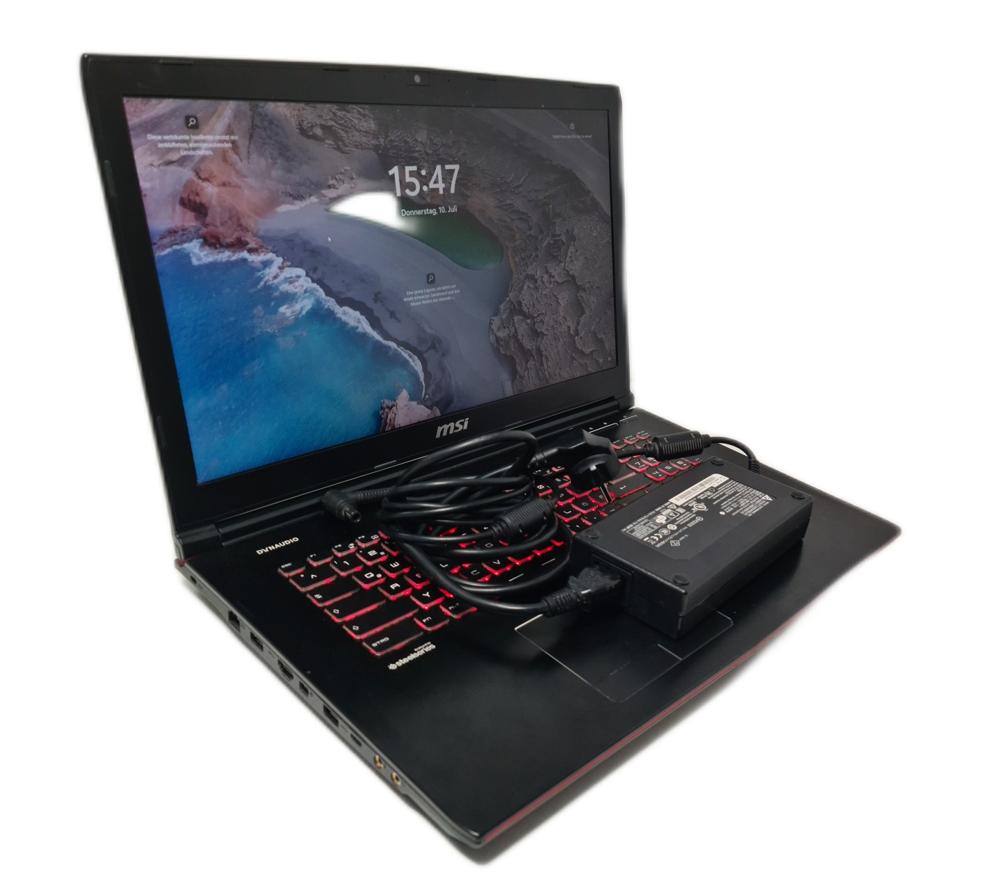 MSI GE72MVR 17,3 i7 16GB RAM 1TB SSD 1TB HDD NVIDIA GeForce GTX 1070 8GB Win11 1452519