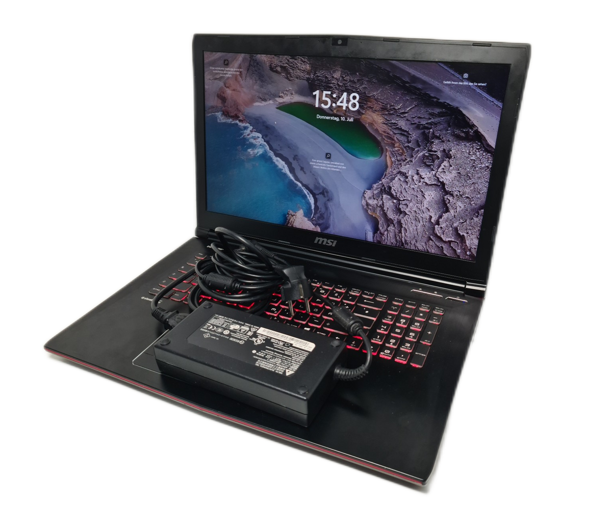MSI GE72MVR 17,3 i7 16GB RAM 1TB SSD 1TB HDD NVIDIA GeForce GTX 1070 8GB Win11 1452519