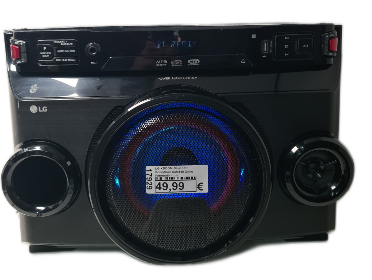 LG XBOOM Bluetooth  Soundbox OM4560 Ohne Fernbedienung