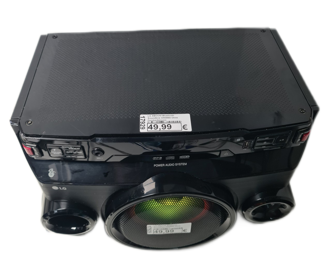 LG XBOOM Bluetooth  Soundbox OM4560 Ohne Fernbedienung