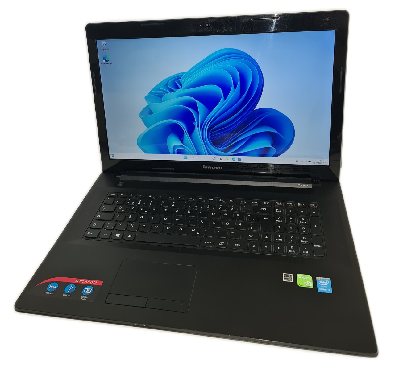 Lenovo G70 17" Intel i7-5500U 4x2,4GHz 16GB Ram 512GB SSD GPU GeForce 920M 8GB Win11
