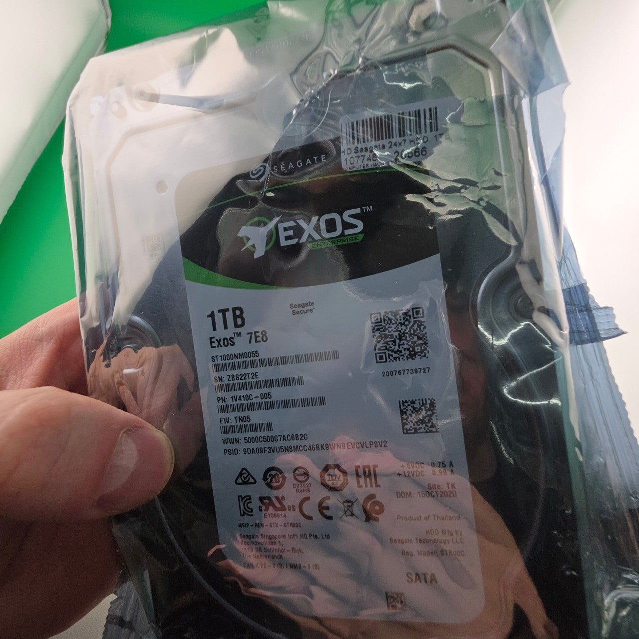 Seagate Exos ST1000NM0055 1TB SATA 3,5"