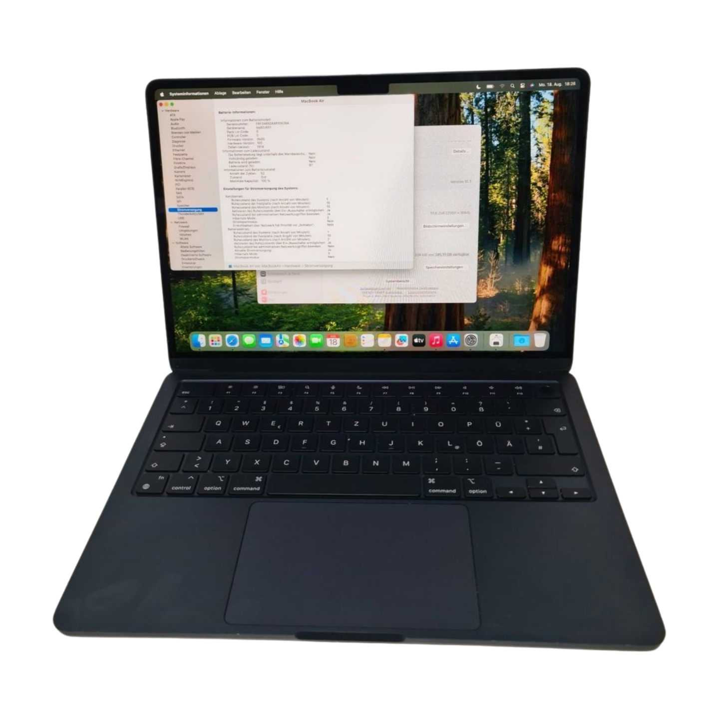 Apple MacBook Air (13") M2 8/8-Core/8GB/256GBSSD/Silber MacOS
