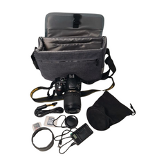 Nikon D3300 18-105 mm VR Kit anthrazit mit Tasche