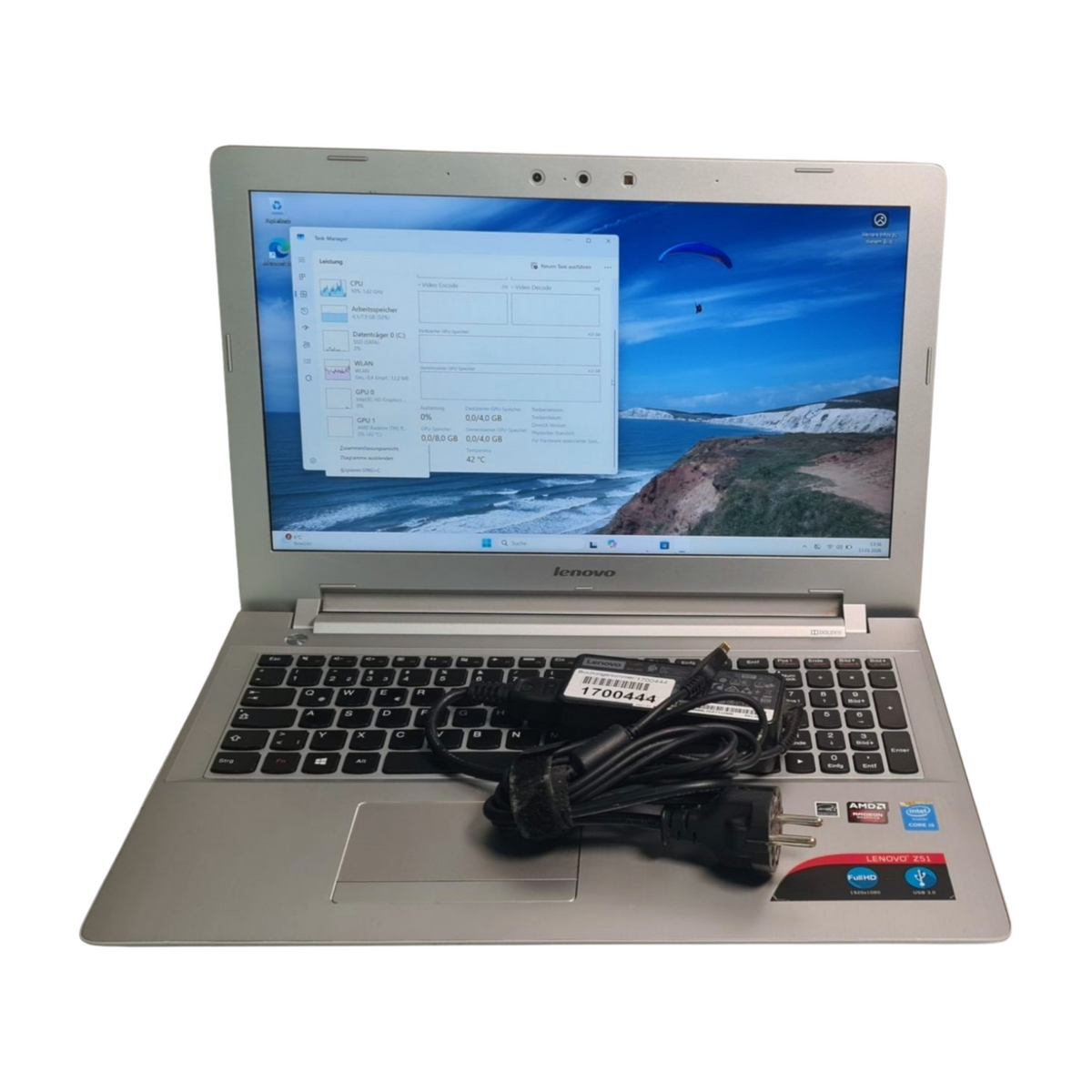 Lenovo Z51  i5-5200U 4x2,20GHz 8GB Ram 120GB SSD AMD Radeon R9 M375 4GB Win11