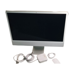 Apple iMac 24" silber - M1, 8 CPU / 8 GPU, 8GB , 256GB , Gb LAN | MGPC3D/A