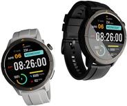 AGM Legion Smartwatch Rund Android White Grey Weiss Grau (AGM Legion, Robust, AMOLED, Gesundheitsüberwachung, Multi-Sport, 5 ATM, Langlebige Batterie, GPS, Kompass)