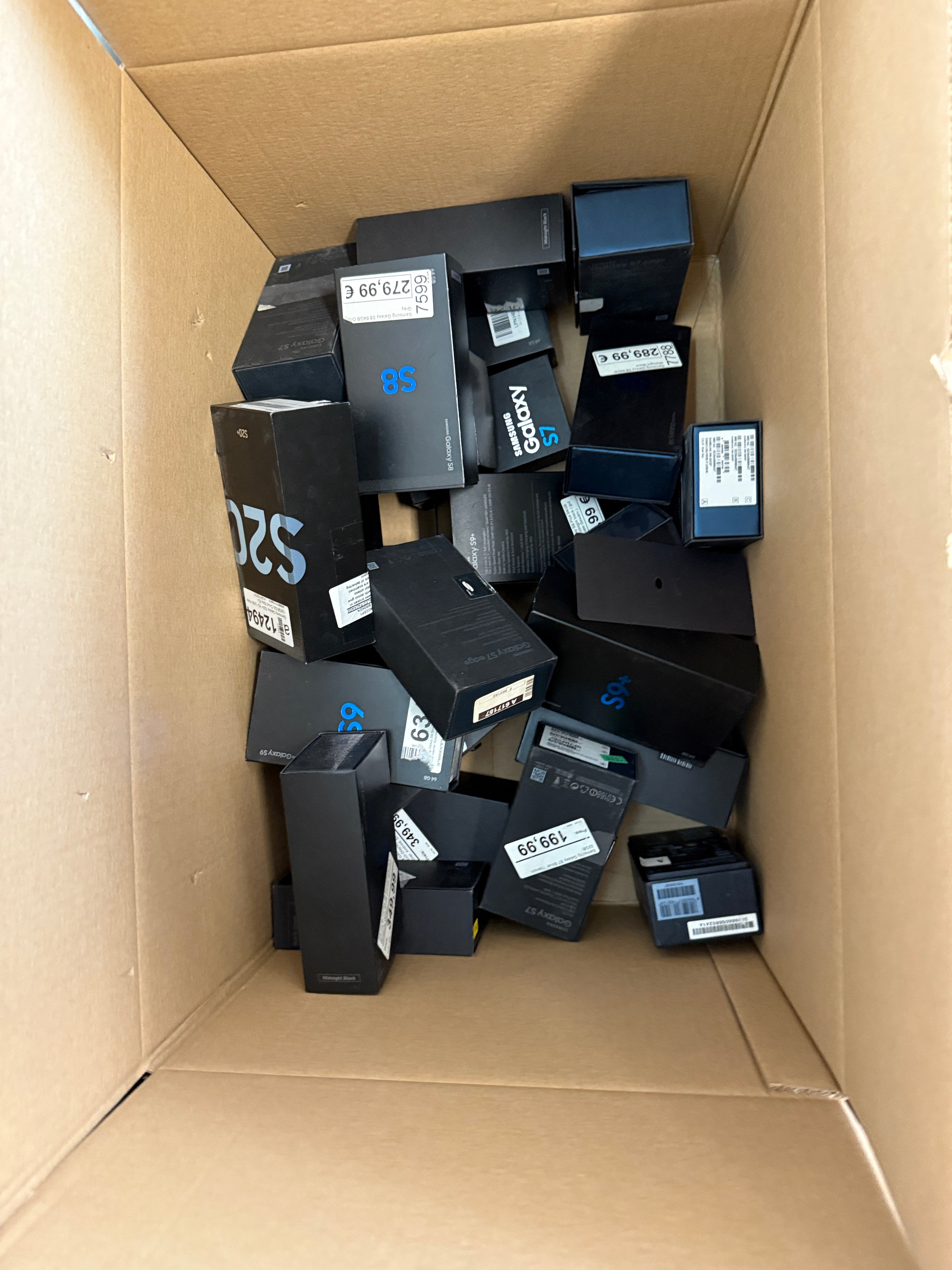Apple iPhone Boxen & Samsung Verpackungen | Schachtel Karton MIX | 2x Umzugskarton