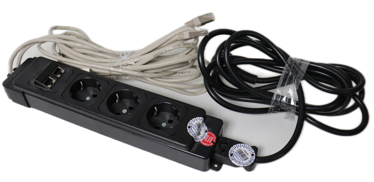 14 STUCK Steckdosen WIPO LAN CAT 3M 6 Digitus LAN Kabel 3 Meter Wipo Euroleiste Typ 60040/V #1 #1